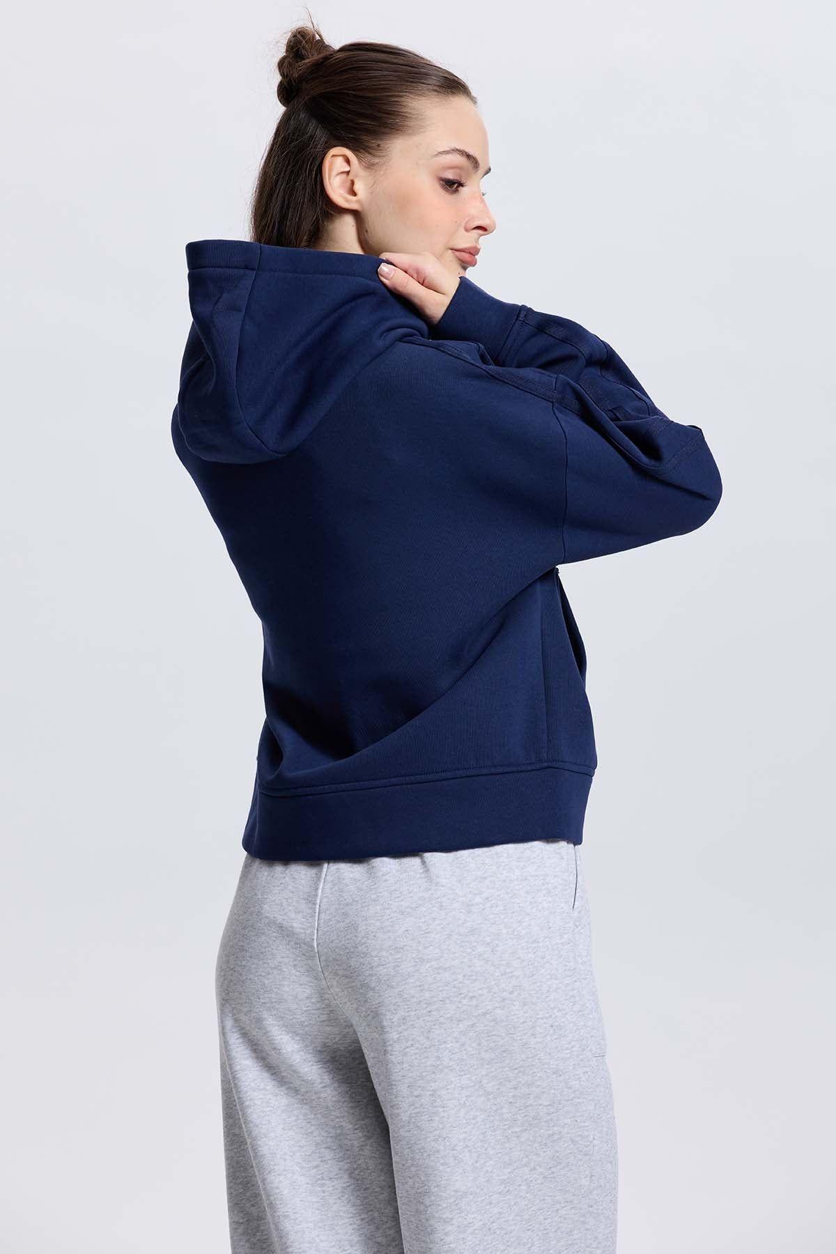 Polerón Mujer Full Zipper Azul-2