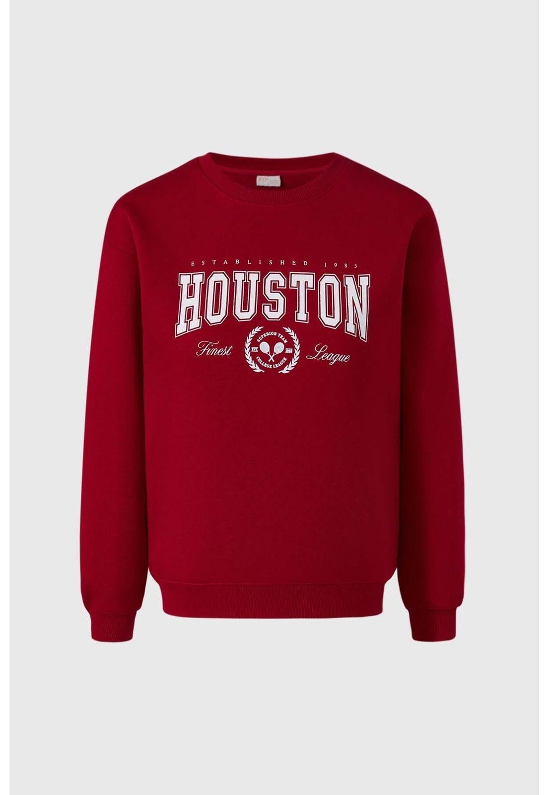 Polerón Niña Básico Rojo-0