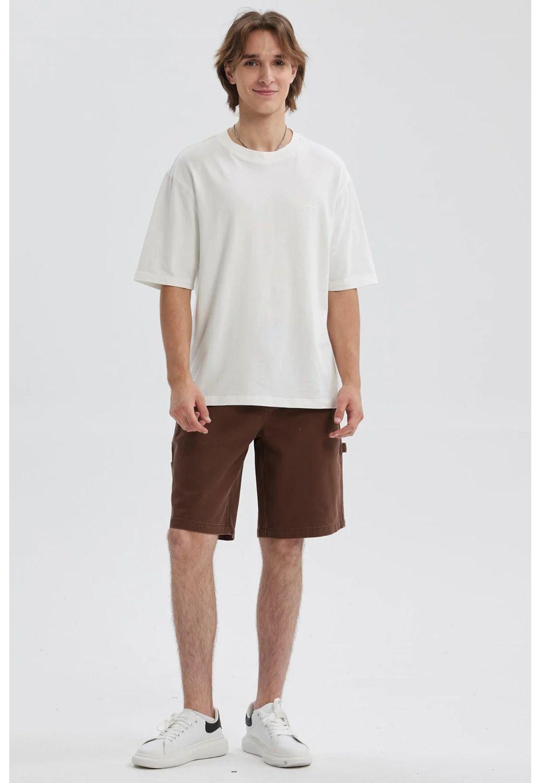 Bermuda Hombre Carpintero Baggy Fit Café-3