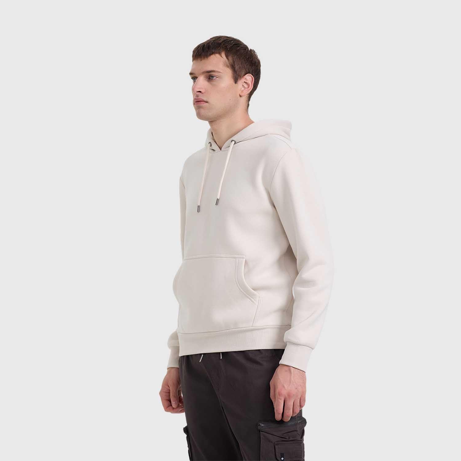 Polerón Hombre Hoodie Básico Beige Fashions Park-1