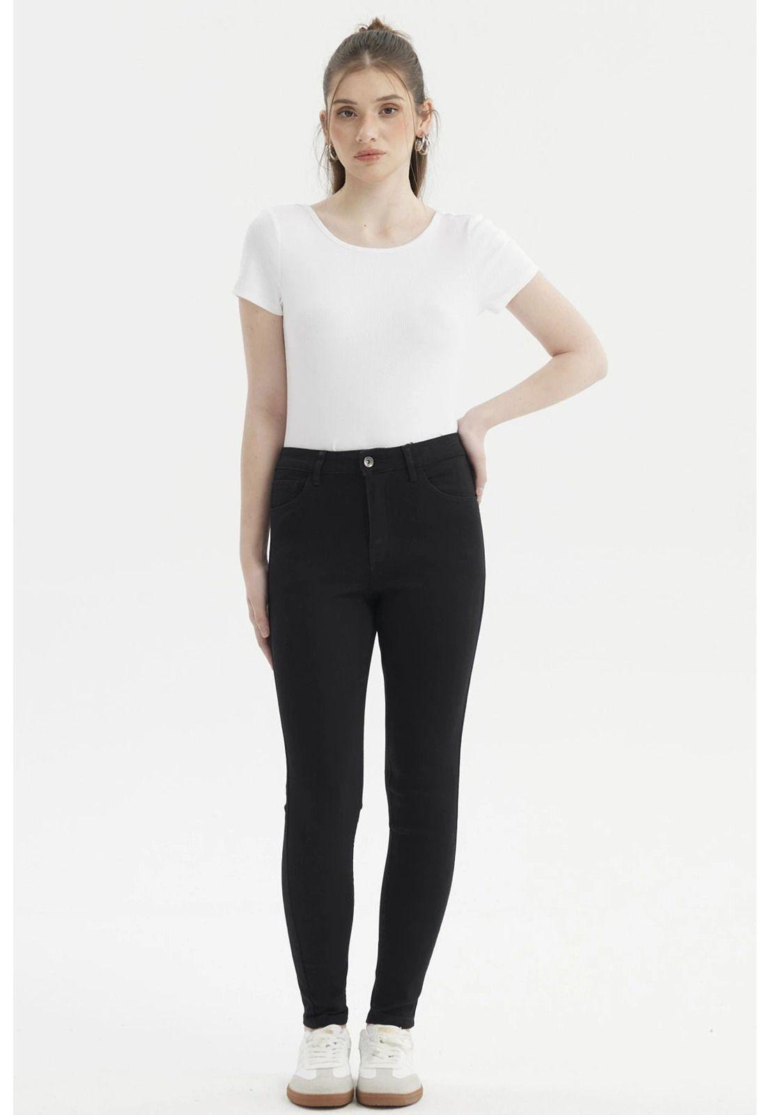 Jeans Mujer Super Skinny Emilia Negro - ll-3