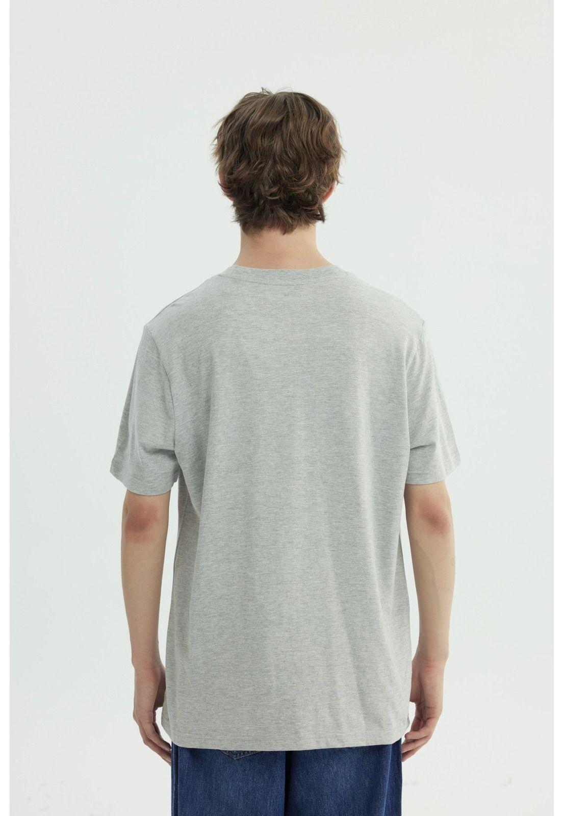 Polera Hombre Regular Gris Melange-1
