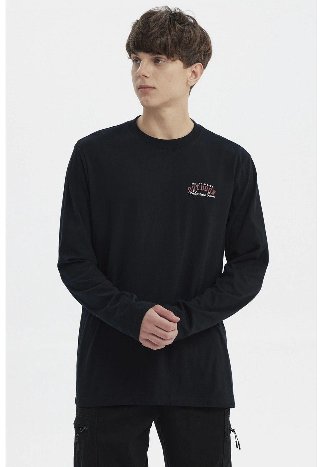 Polera Hombre Slim Negro - XXI-0