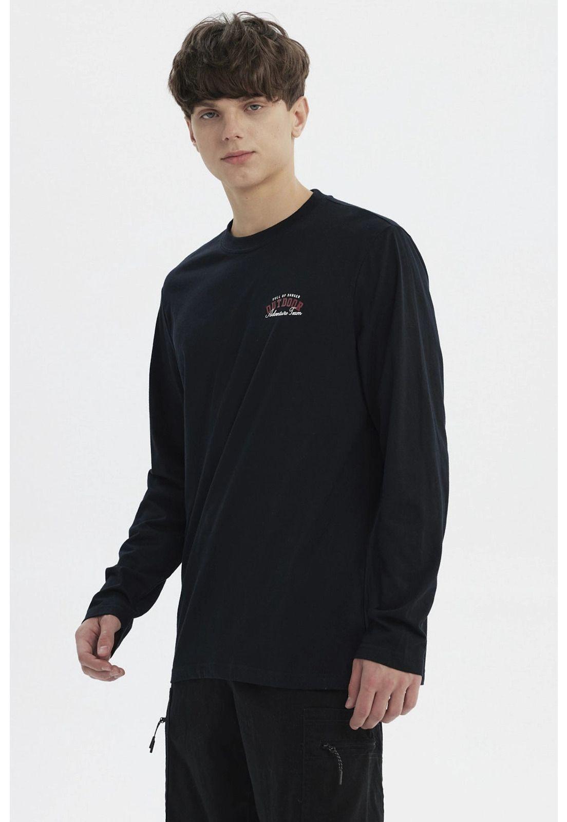 Polera Hombre Slim Negro - XXI-1