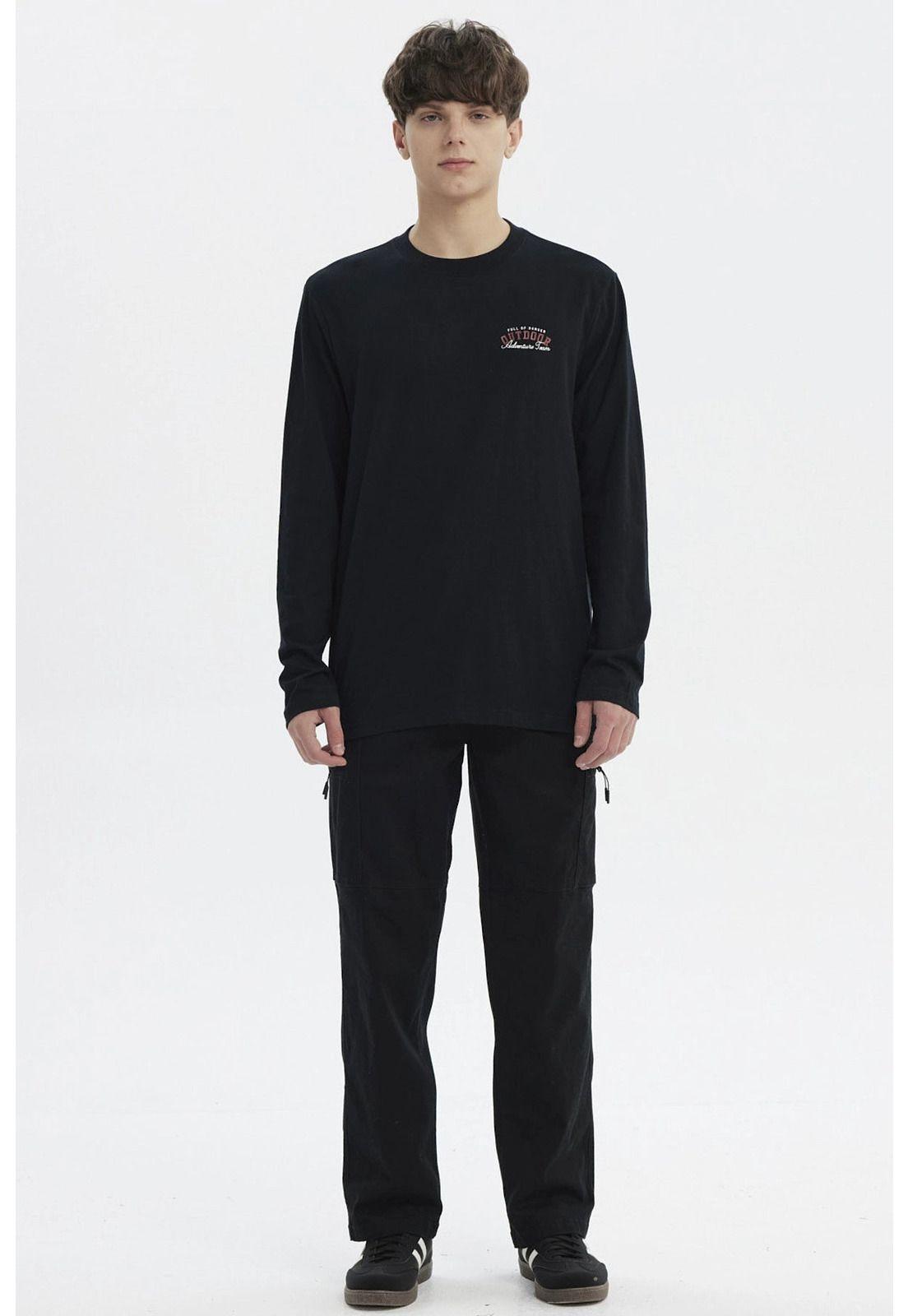 Polera Hombre Slim Negro - XXI-3