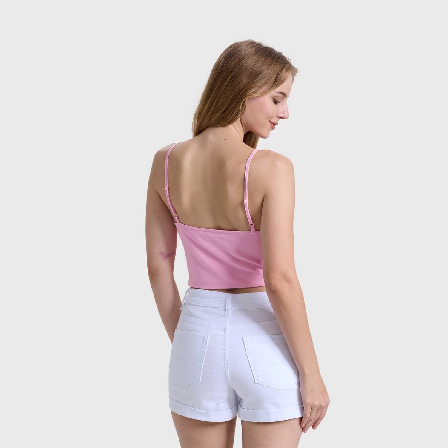 Polera Mujer Malla Rosado Fashions Park-2