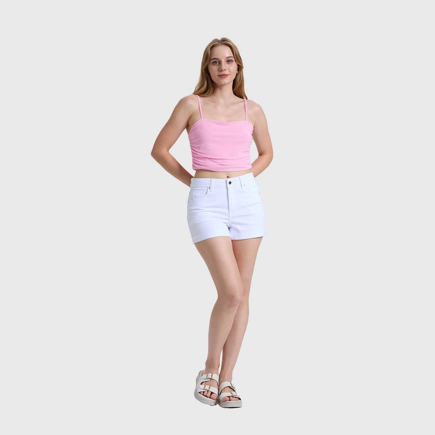 Polera Mujer Malla Rosado Fashions Park-3