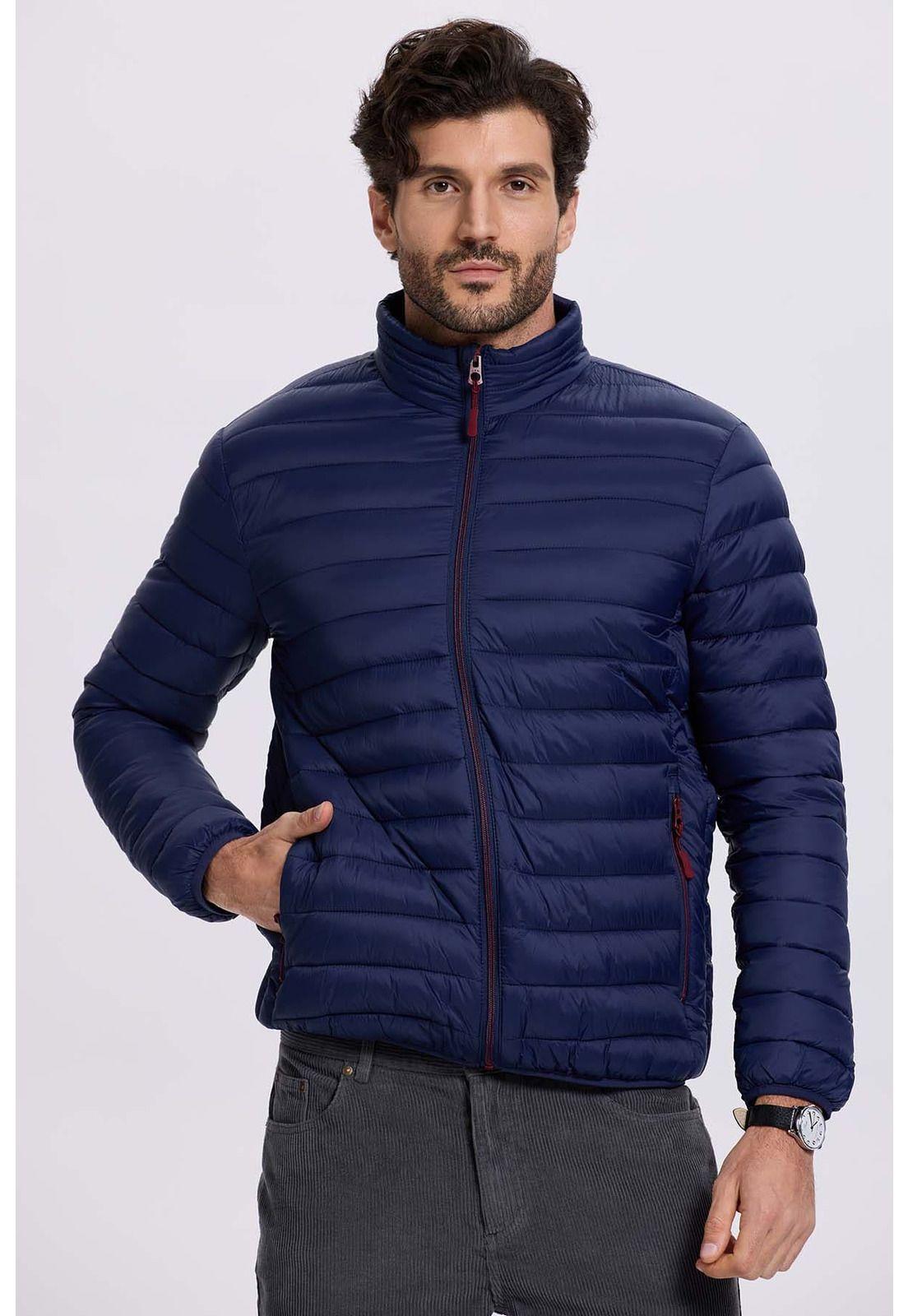 Parka Hombre Básica Azul-1