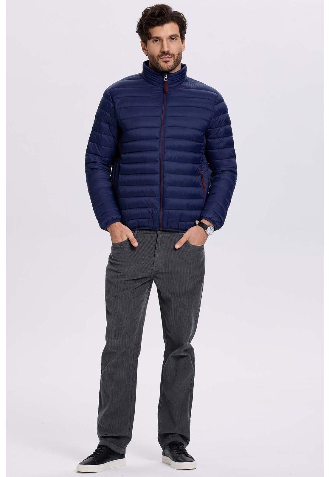 Parka Hombre Básica Azul-3