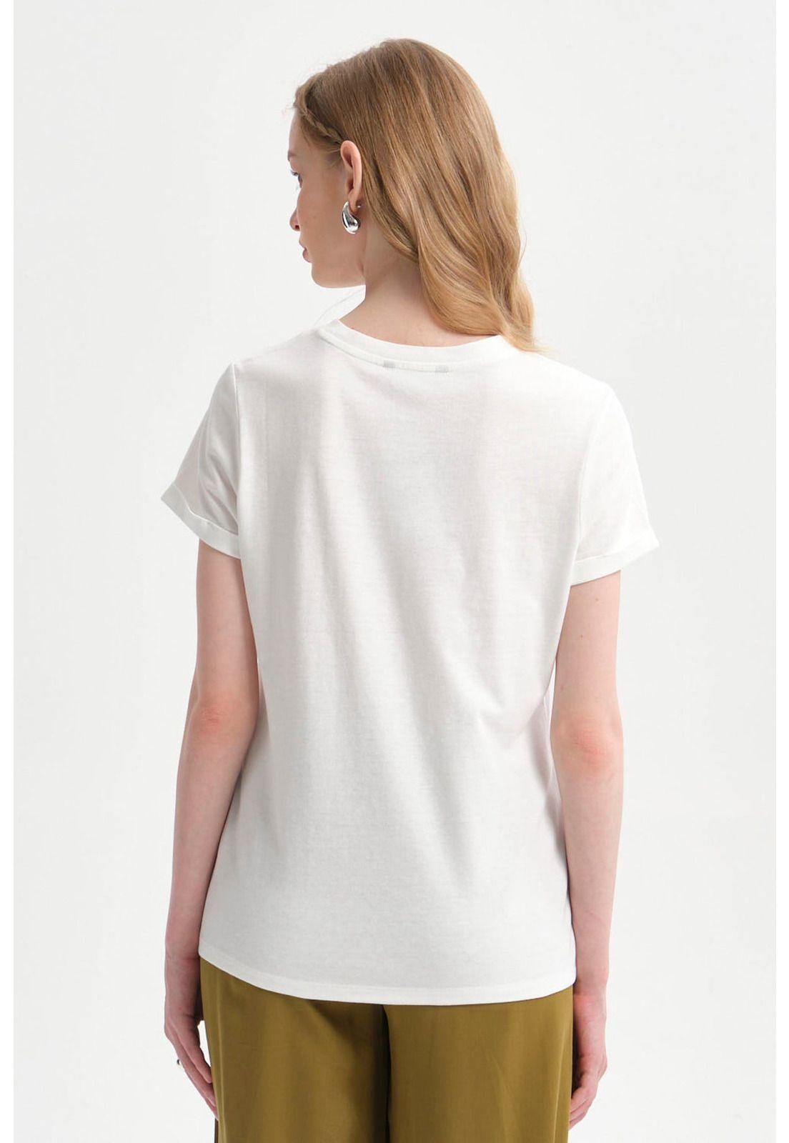 Polera Mujer Gráfica Roll Up Crudo-2