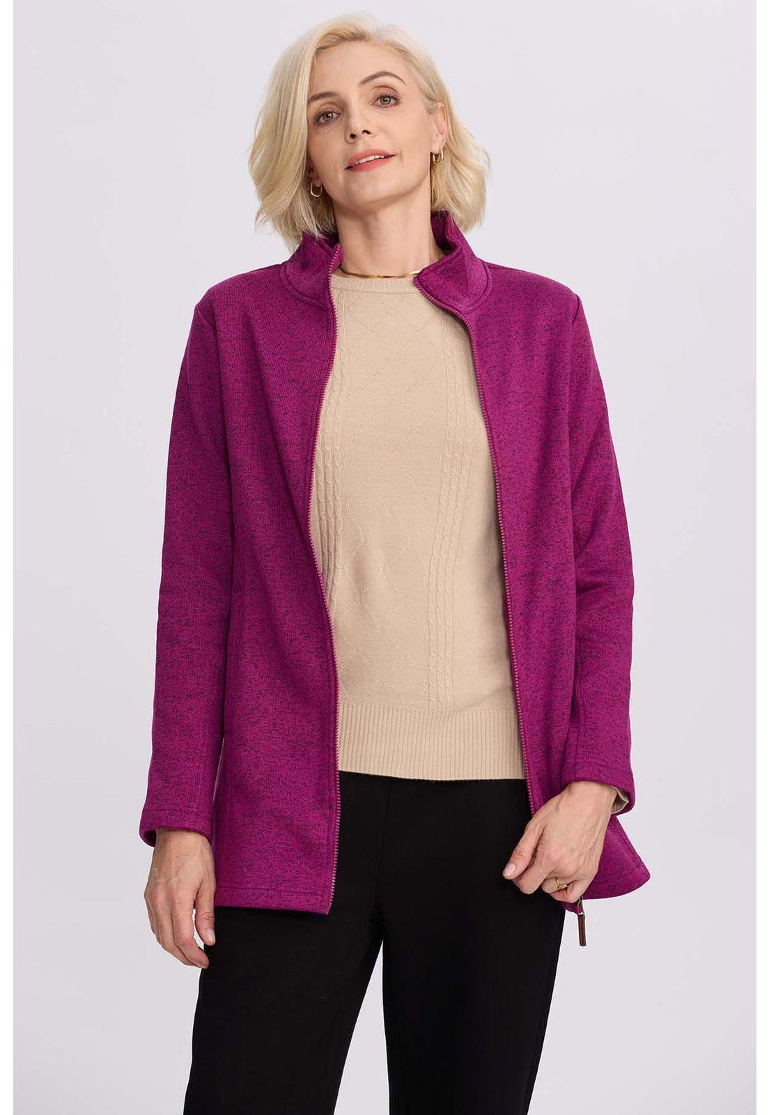 Polar Mujer Con Bolsillo Morado-0