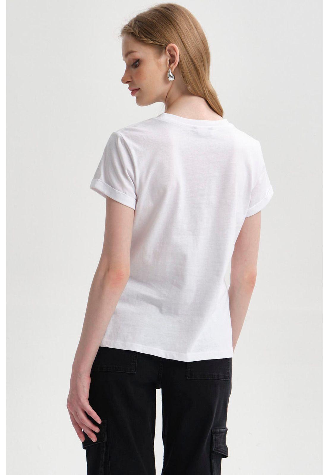 Polera Mujer Gráfica Roll Up Blanco-2