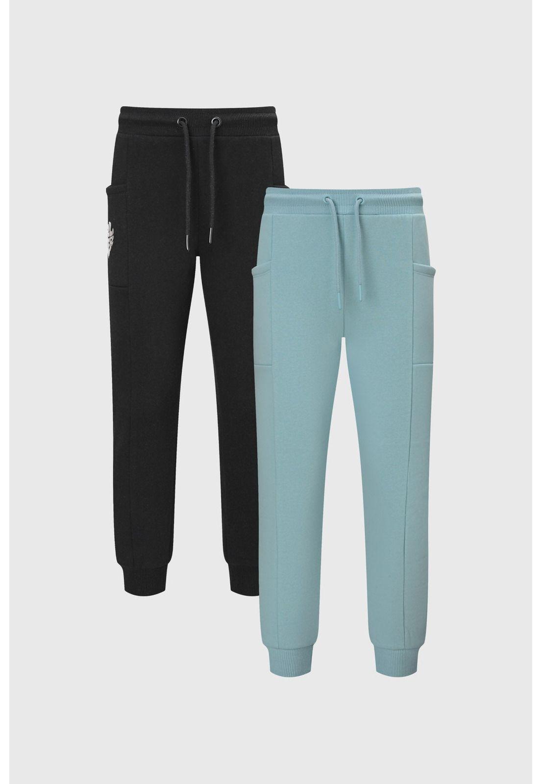 Pantalón Buzo Niña Bipack Toddler Negro-0