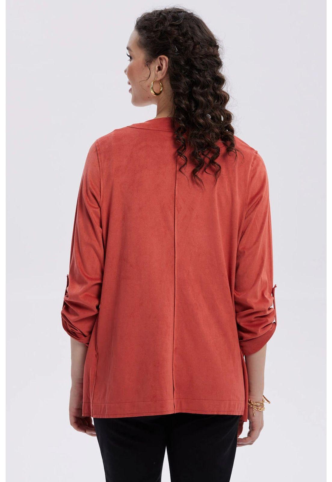 Chaqueta Mujer Antelina Terracota-2