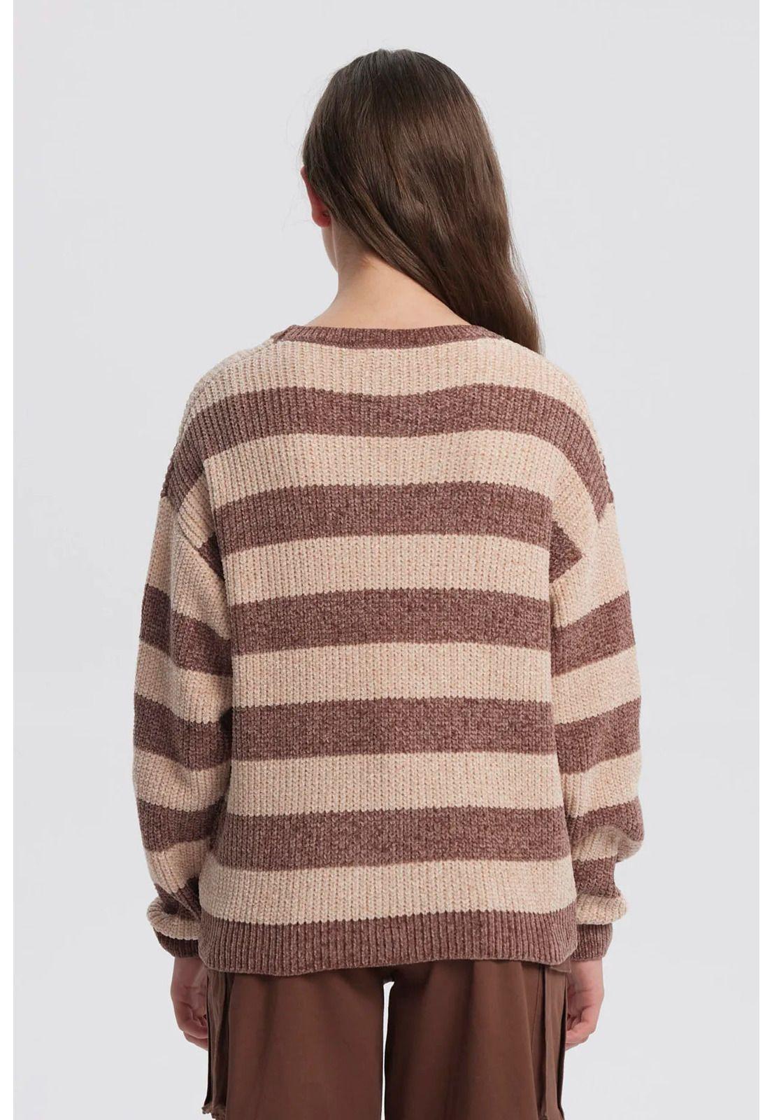 Sweater Niña Slim Café - ll-2