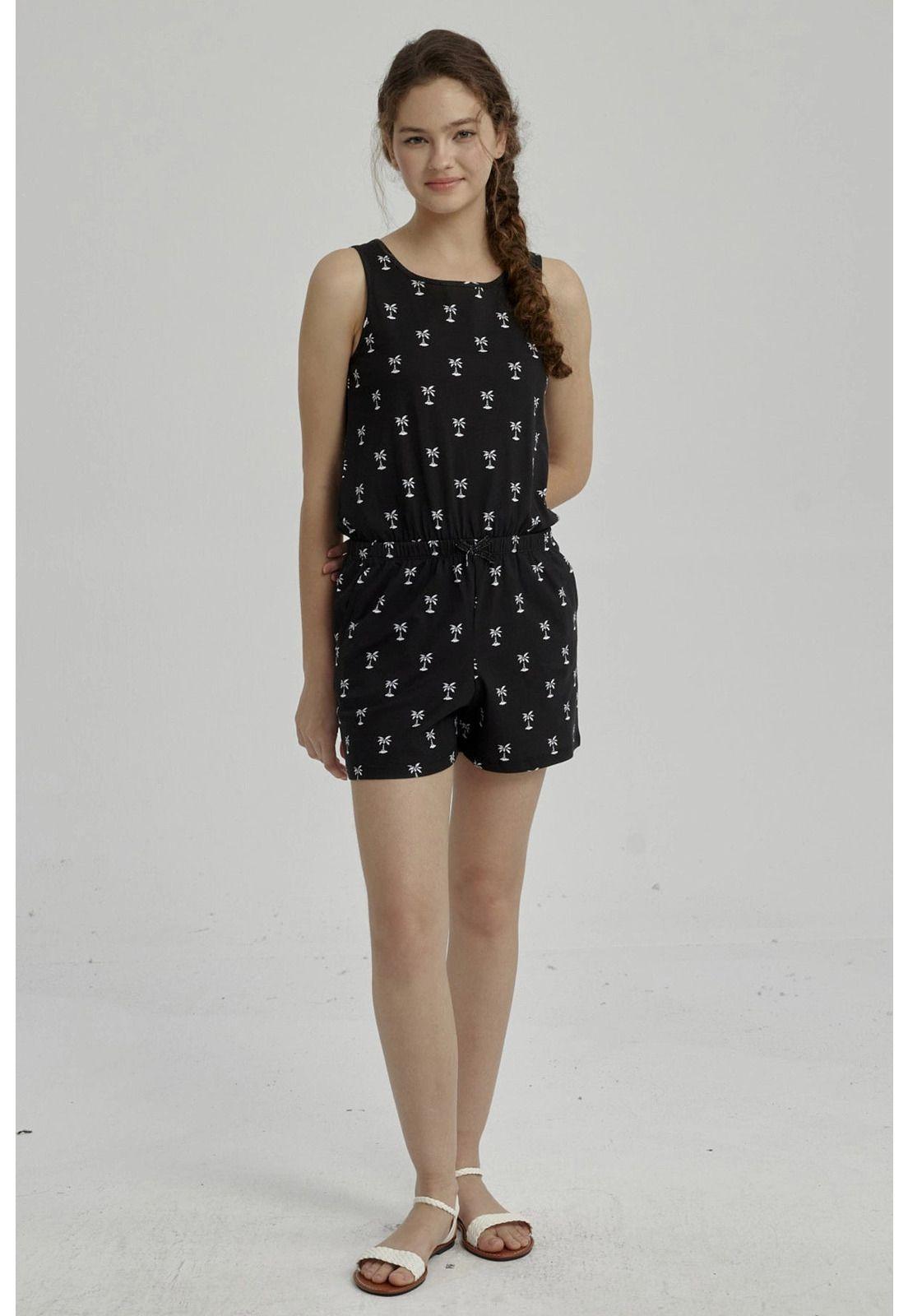 Enteritos Niña Teen Básico Negro-1