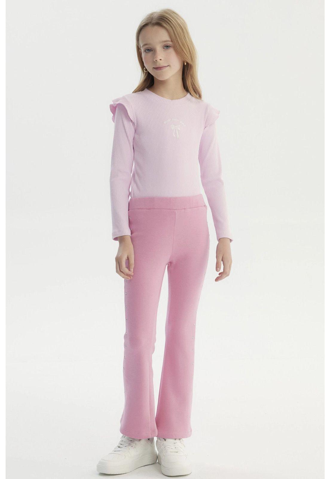 Calza Niña Leve Flare Rosado-3