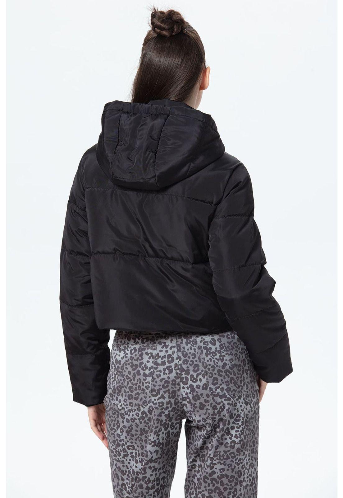 Parka Mujer Puffa Ajustable Negro-2