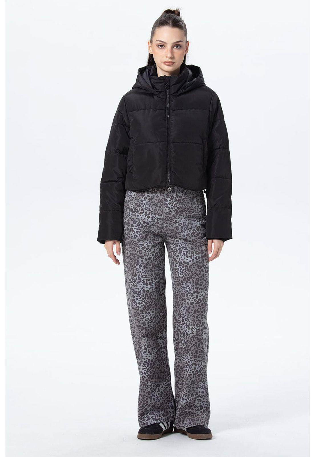 Parka Mujer Puffa Ajustable Negro-3