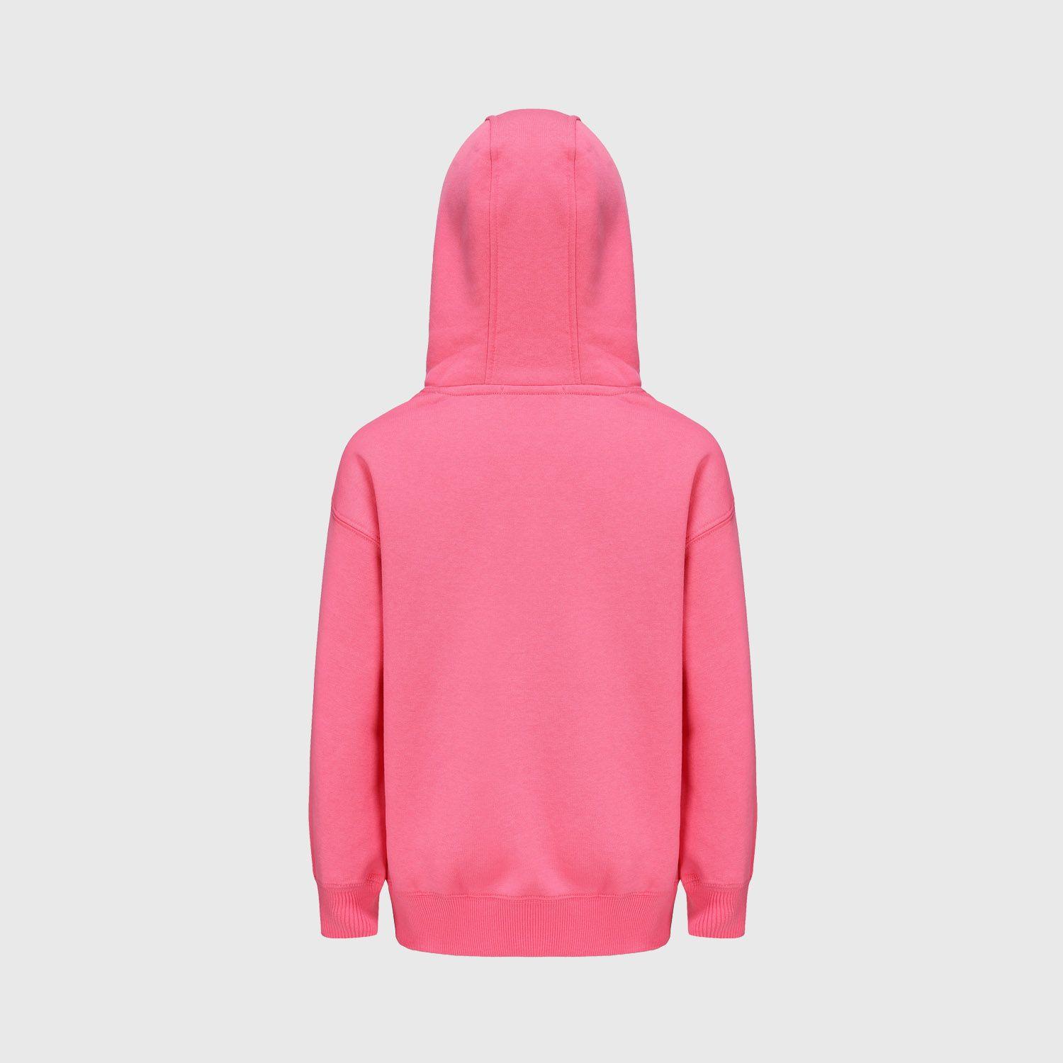 Polerón Niña Oversize Print Fucsia-2
