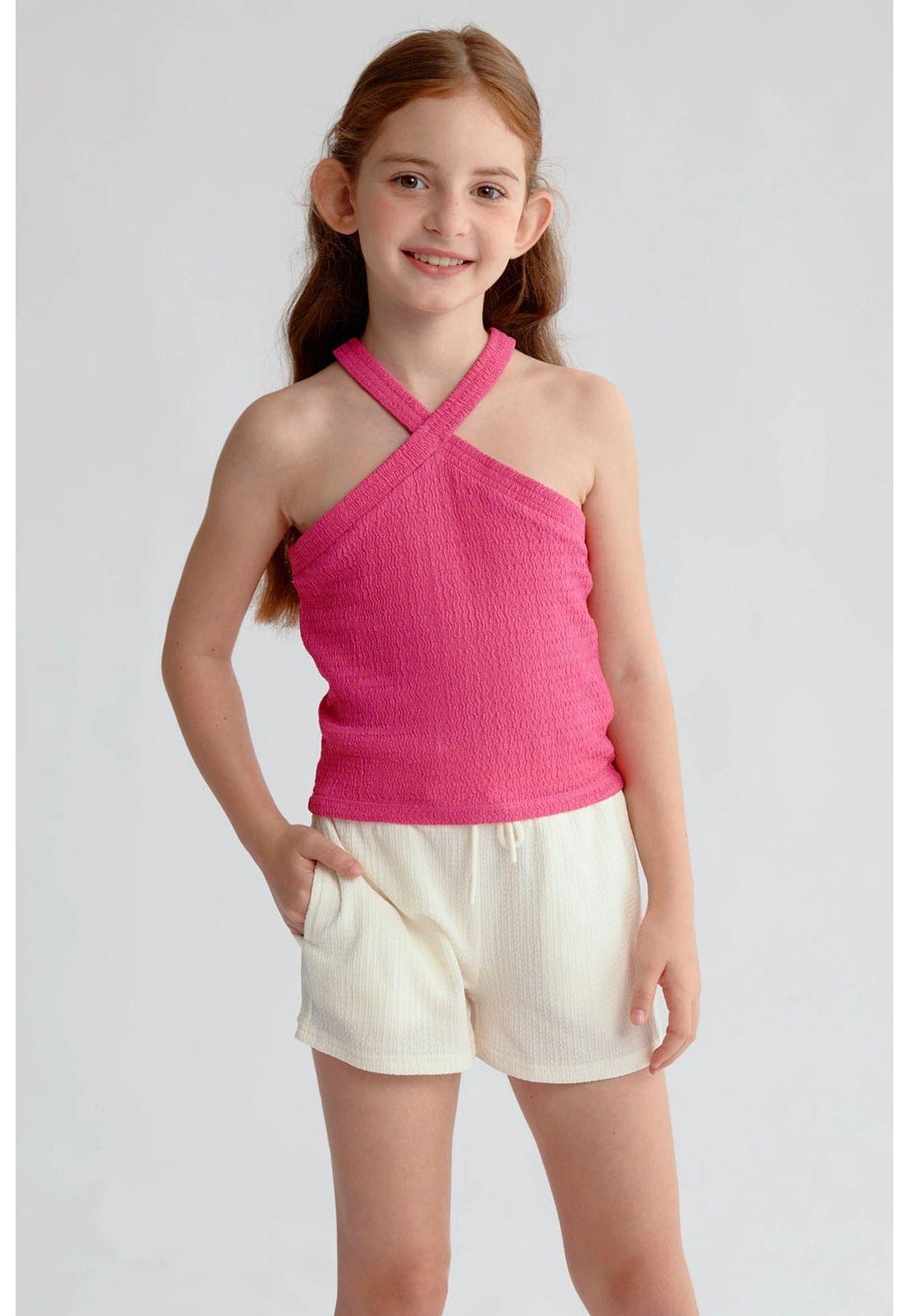 Peto Niña Con Textura Fucsia-0