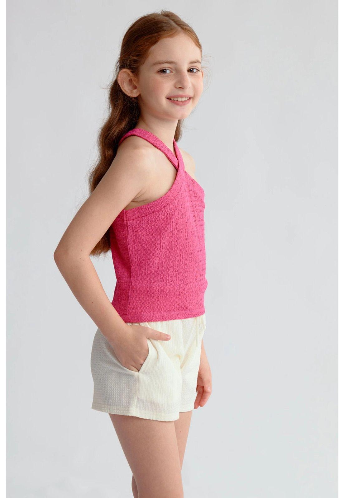 Peto Niña Con Textura Fucsia-2
