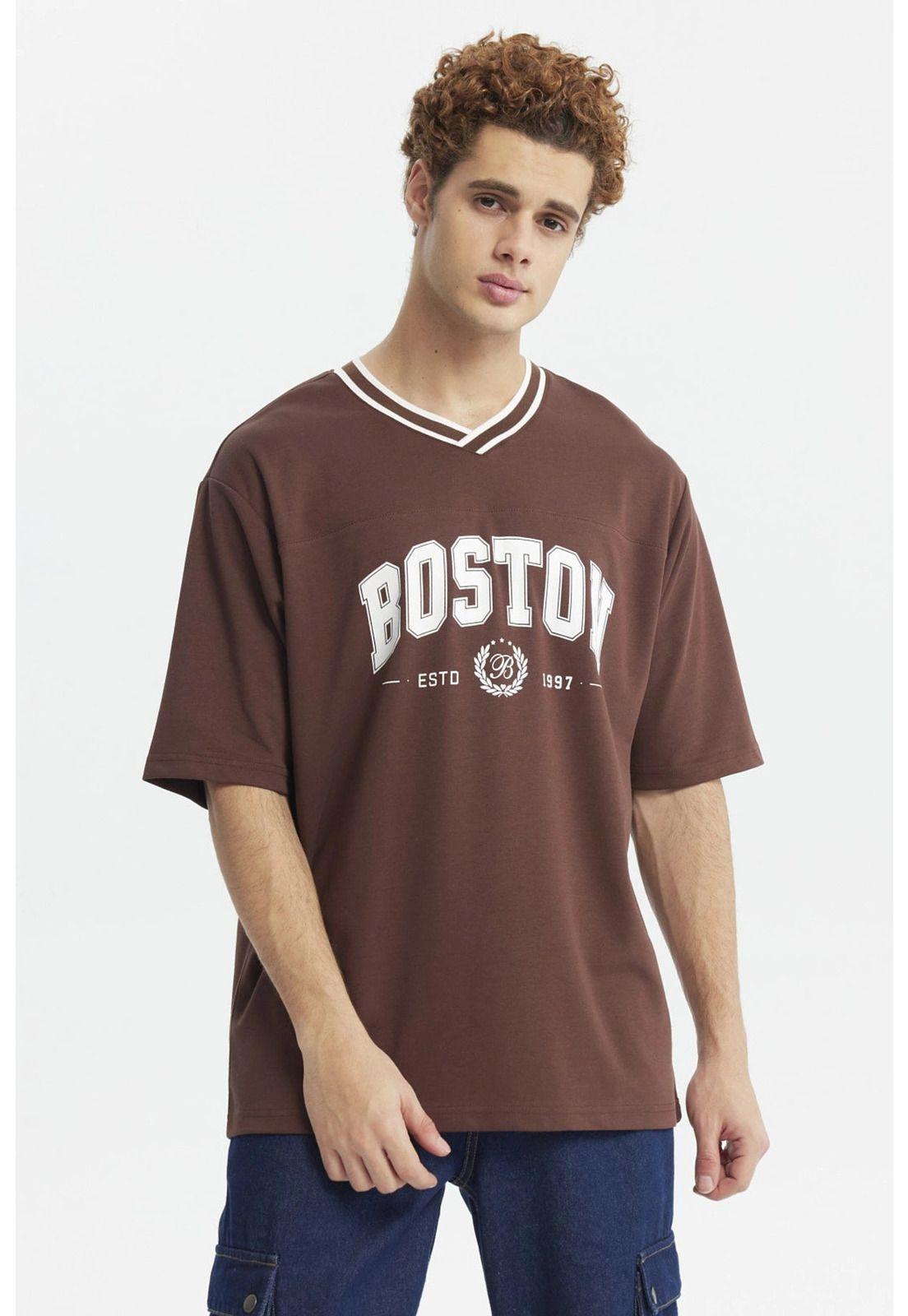 Polera Hombre Slim Chocolate - lV-0