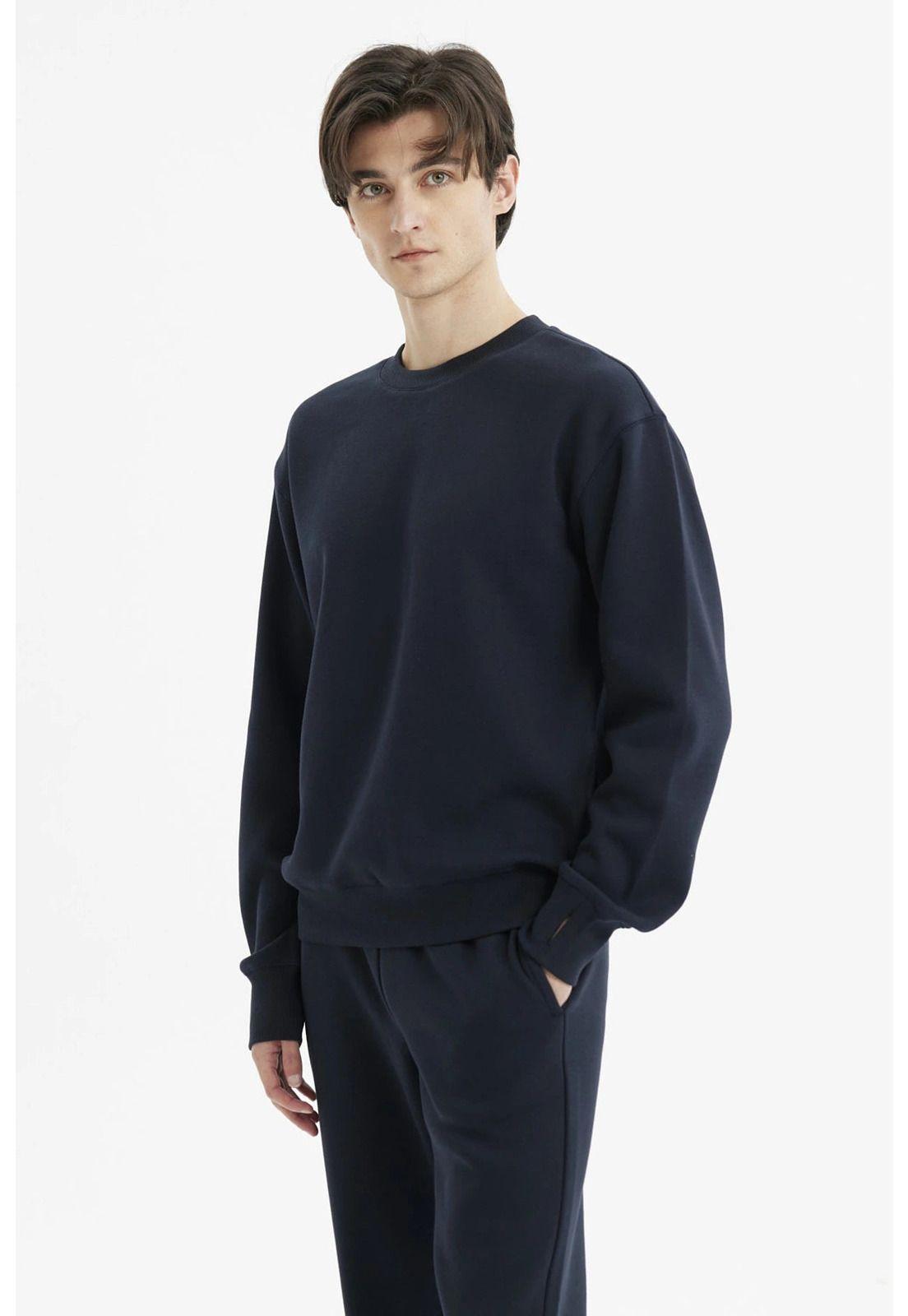 Polerón Escolar Hombre Azul Marino-1