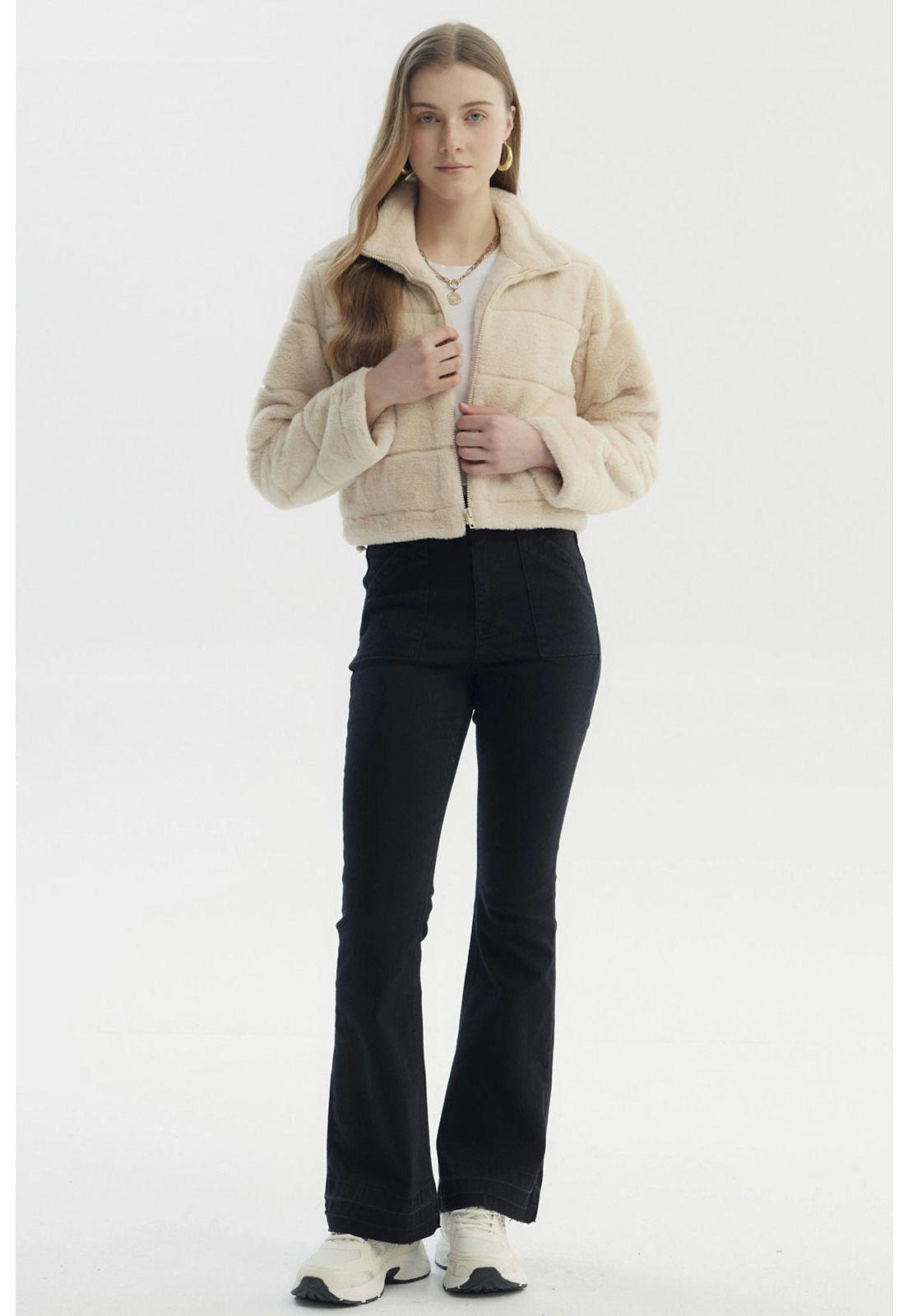 Chaqueta Mujer Juvenil Beige - ll-3