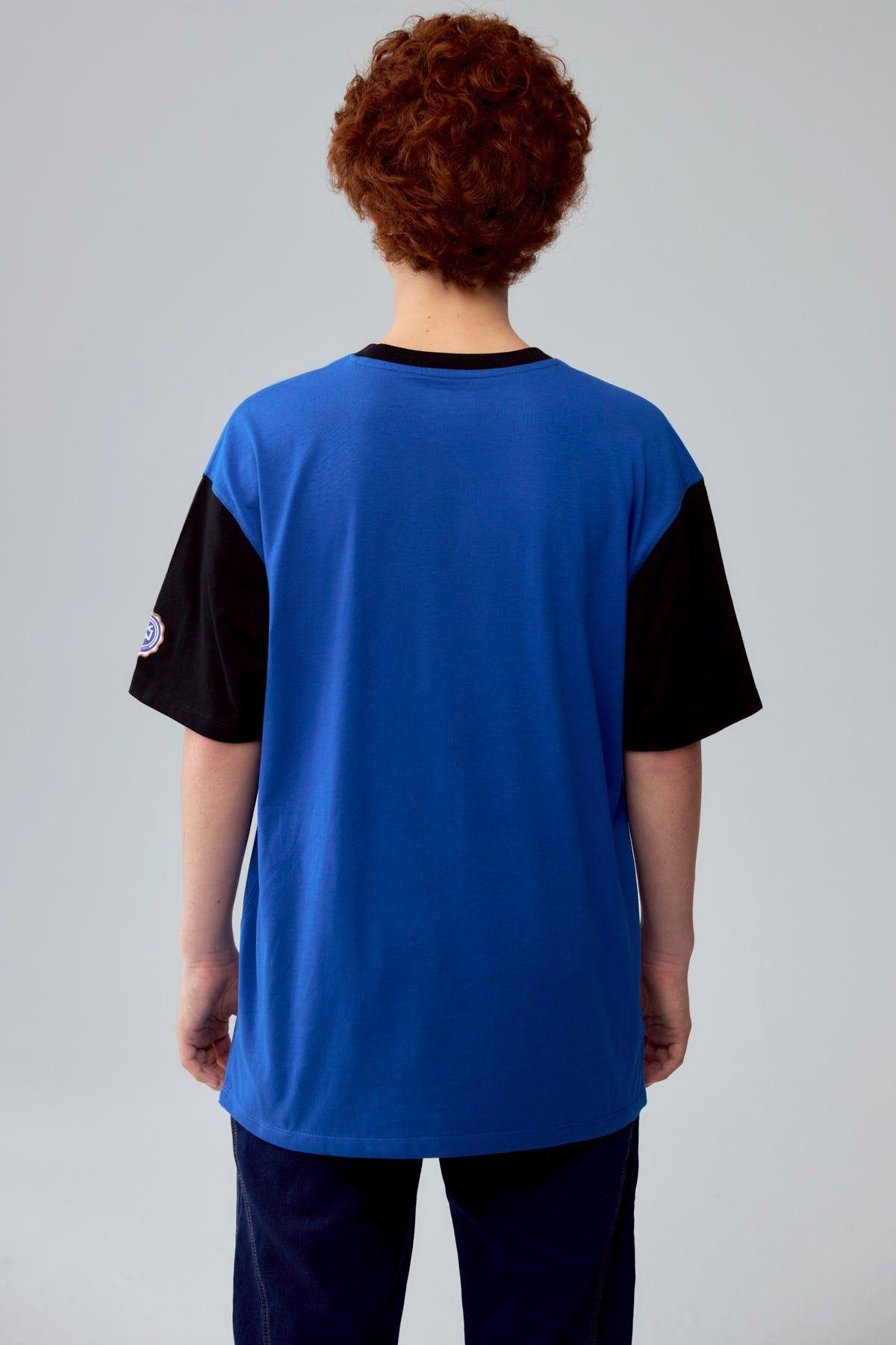 Polera Niño College Teen Azulino-2