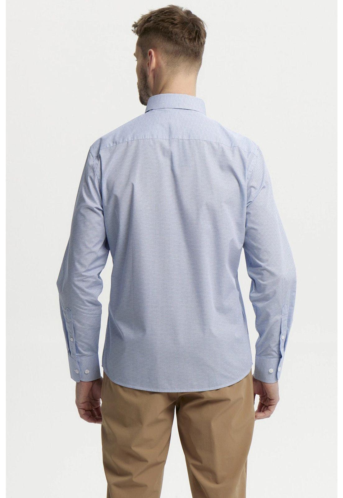 Camisa Hombre Fantasía Azul - Vl-2