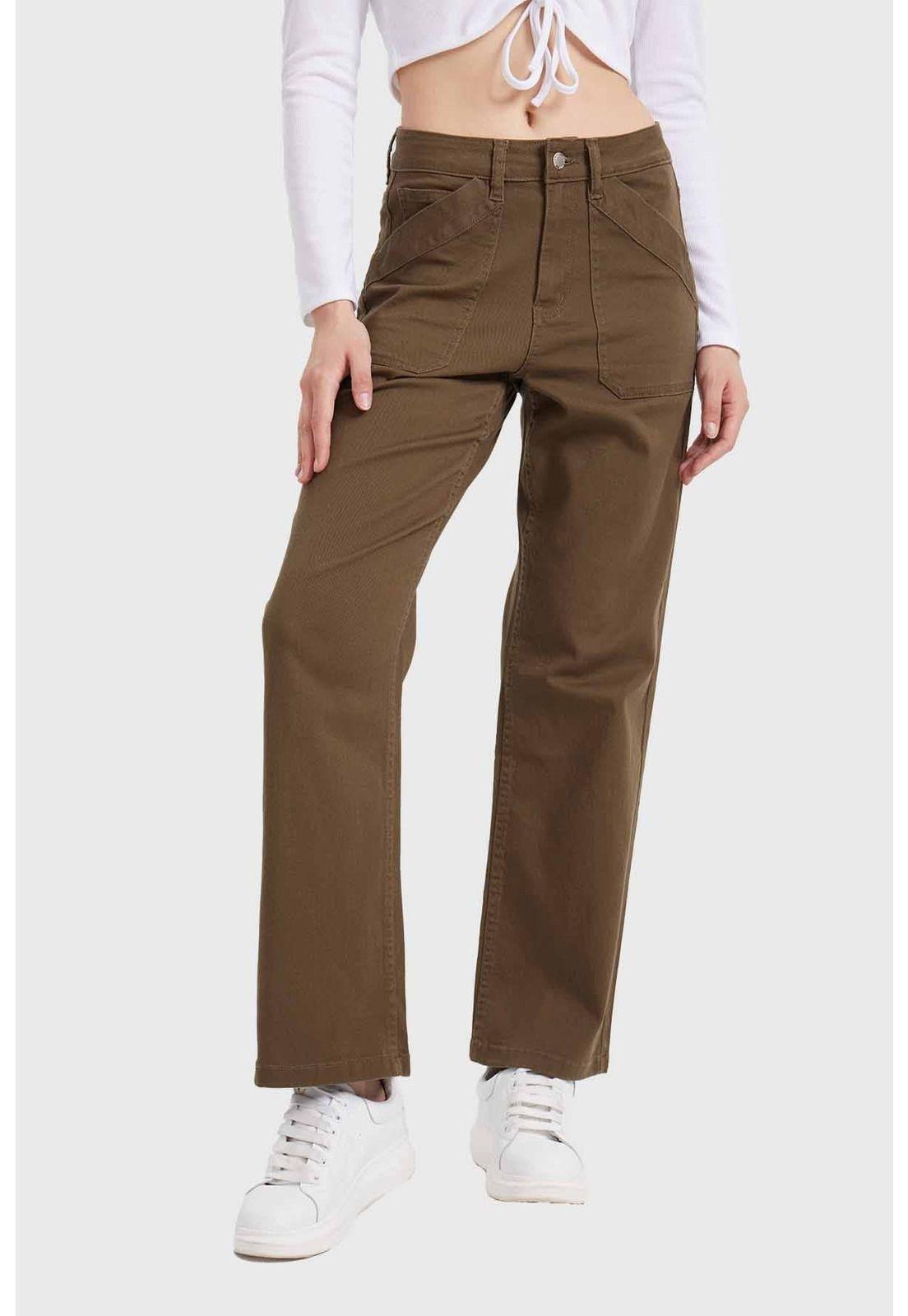 Jeans Mujer Recto Verde-0