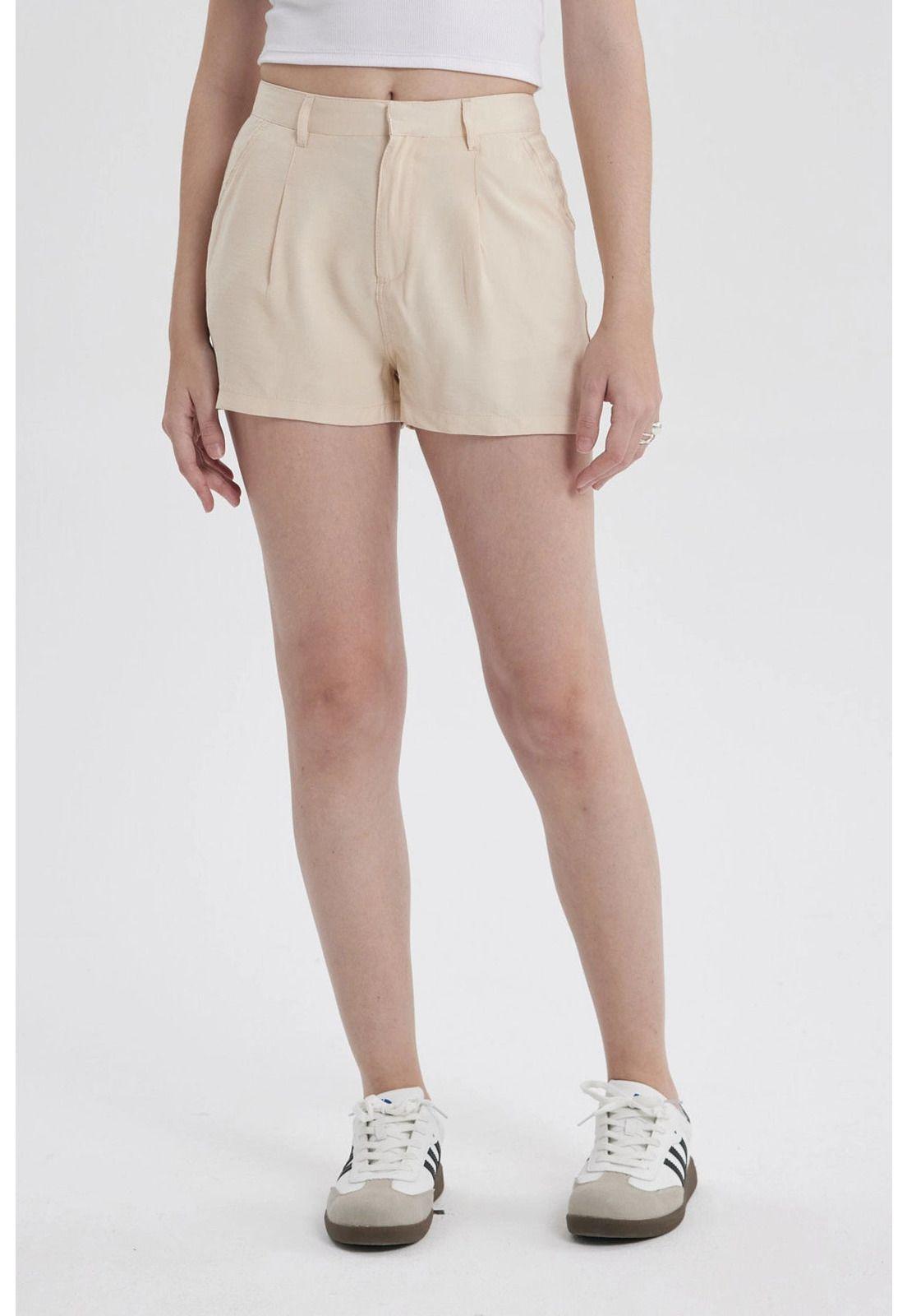 Short Mujer Sastrero Beige-0