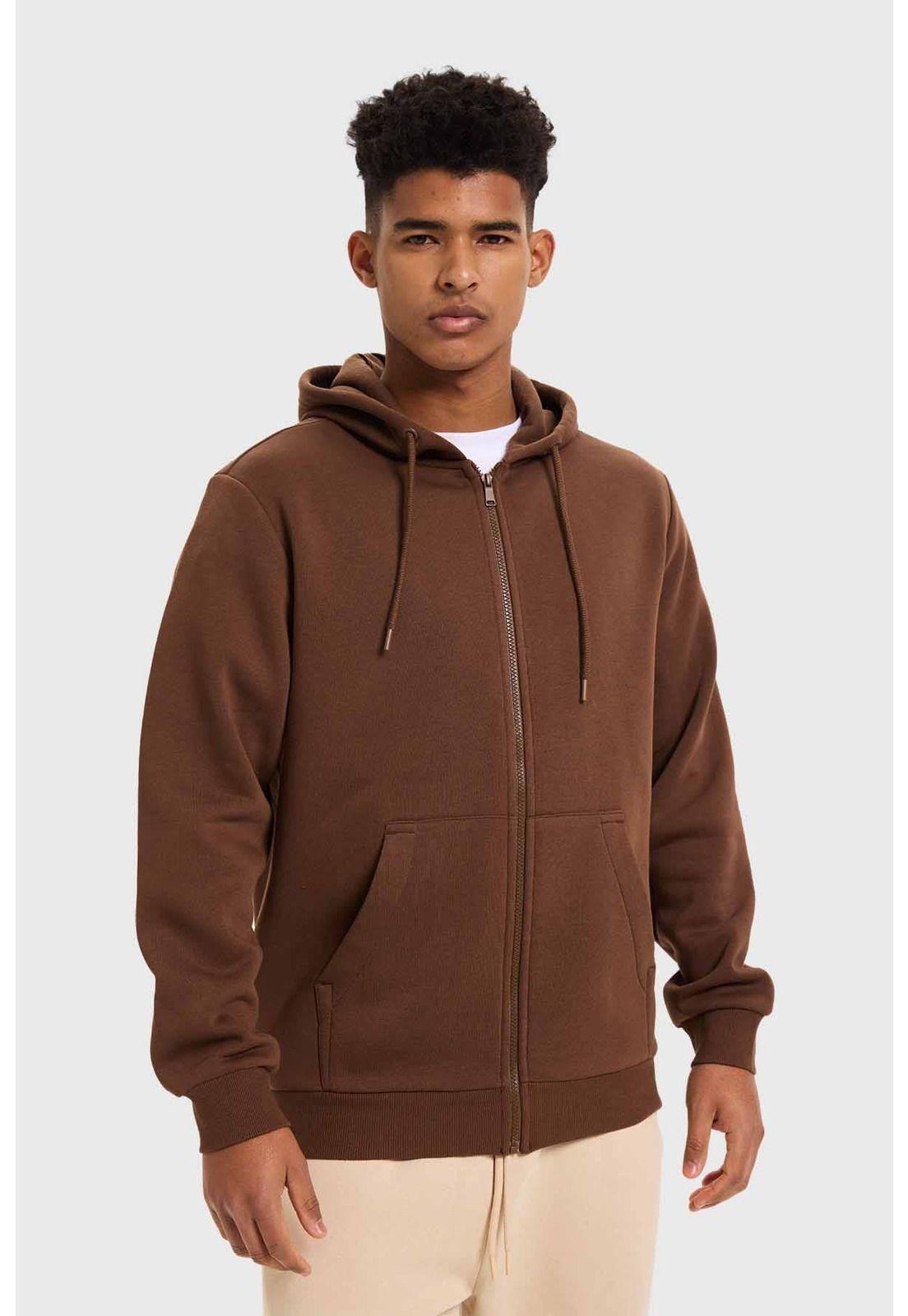 Polerón Hombre Básica Chocolate-1