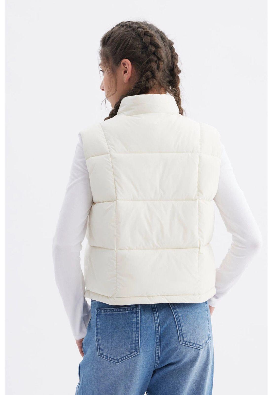 Parka Niña Cuello Con Cierre Crudo-2