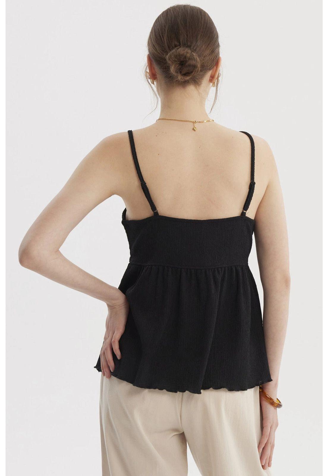 Peto Mujer Escote Calado Negro-2