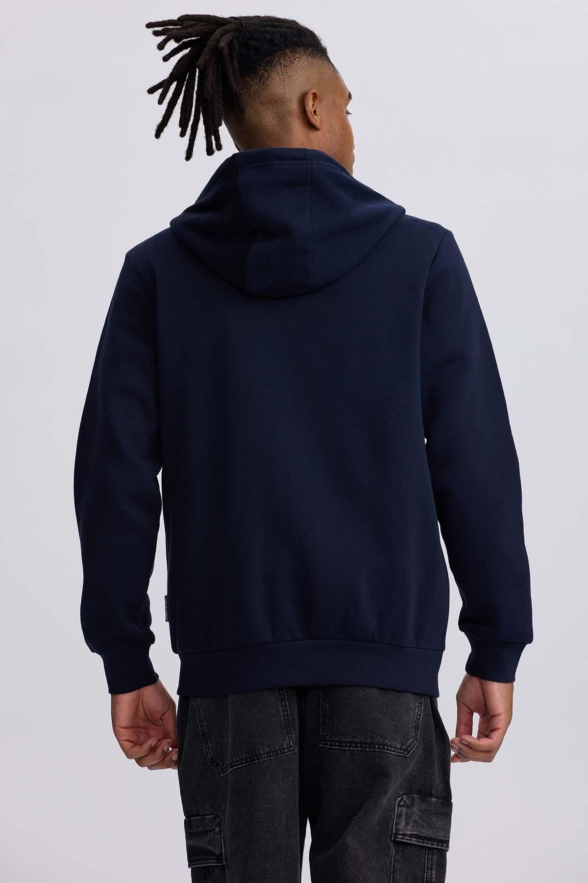 Polerón Hombre Full Zipper Azul II-2