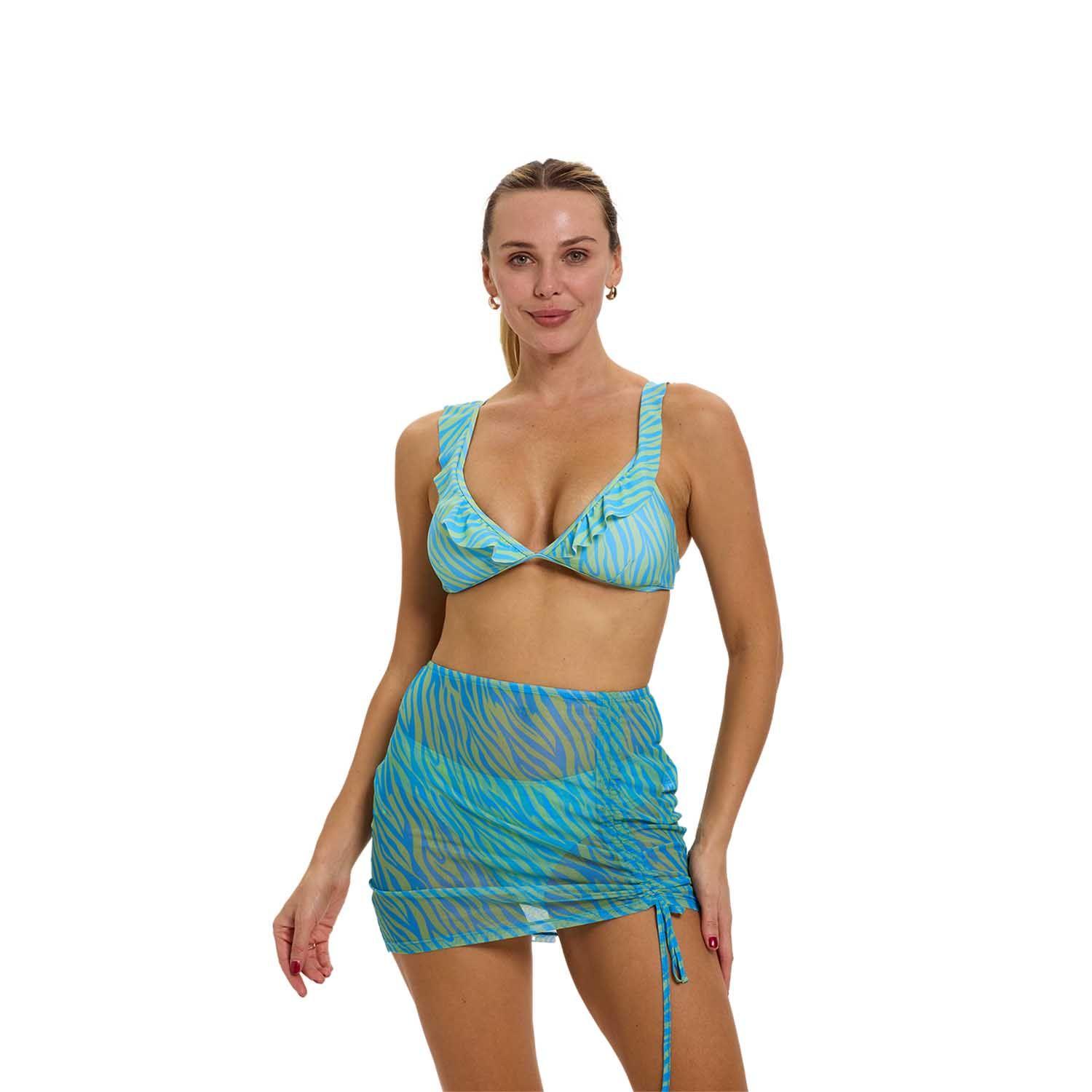 Falda Mujer Ajuste Lateral Aqua Fashion's Park-0