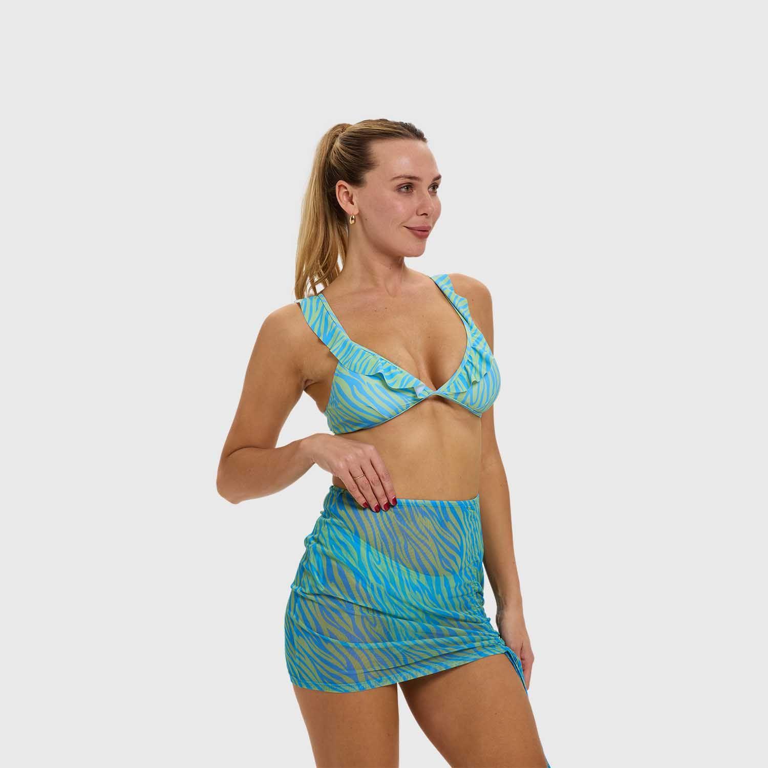 Falda Mujer Ajuste Lateral Aqua Fashion's Park-1