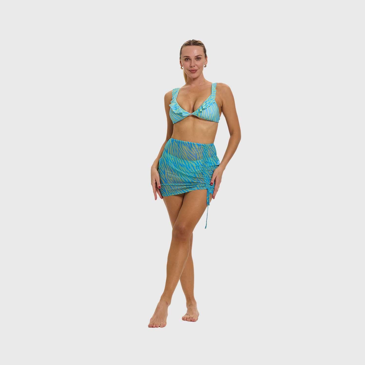 Falda Mujer Ajuste Lateral Aqua Fashion's Park-3