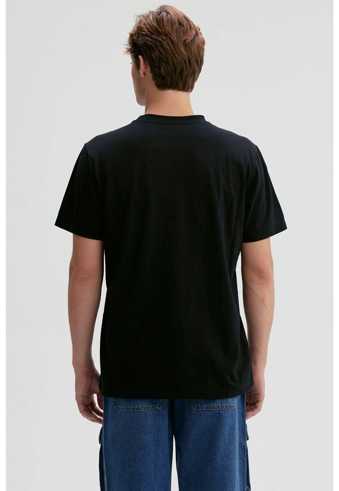 Polera Hombre Print Negro-2