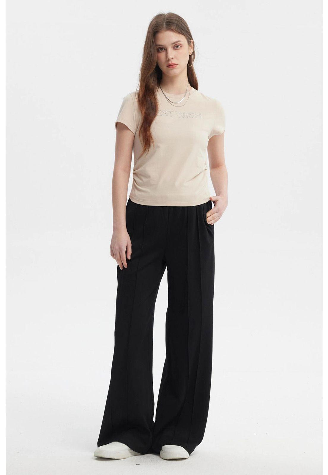 Polera Mujer Ajustado Beige Oscuro-3