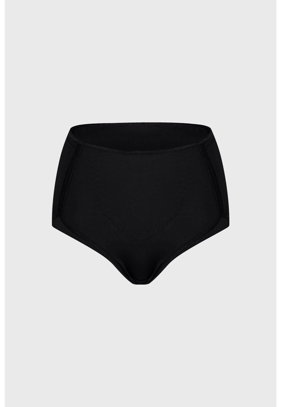 Calzón Mujer Tiro Alto Control Abdomen Negro-0