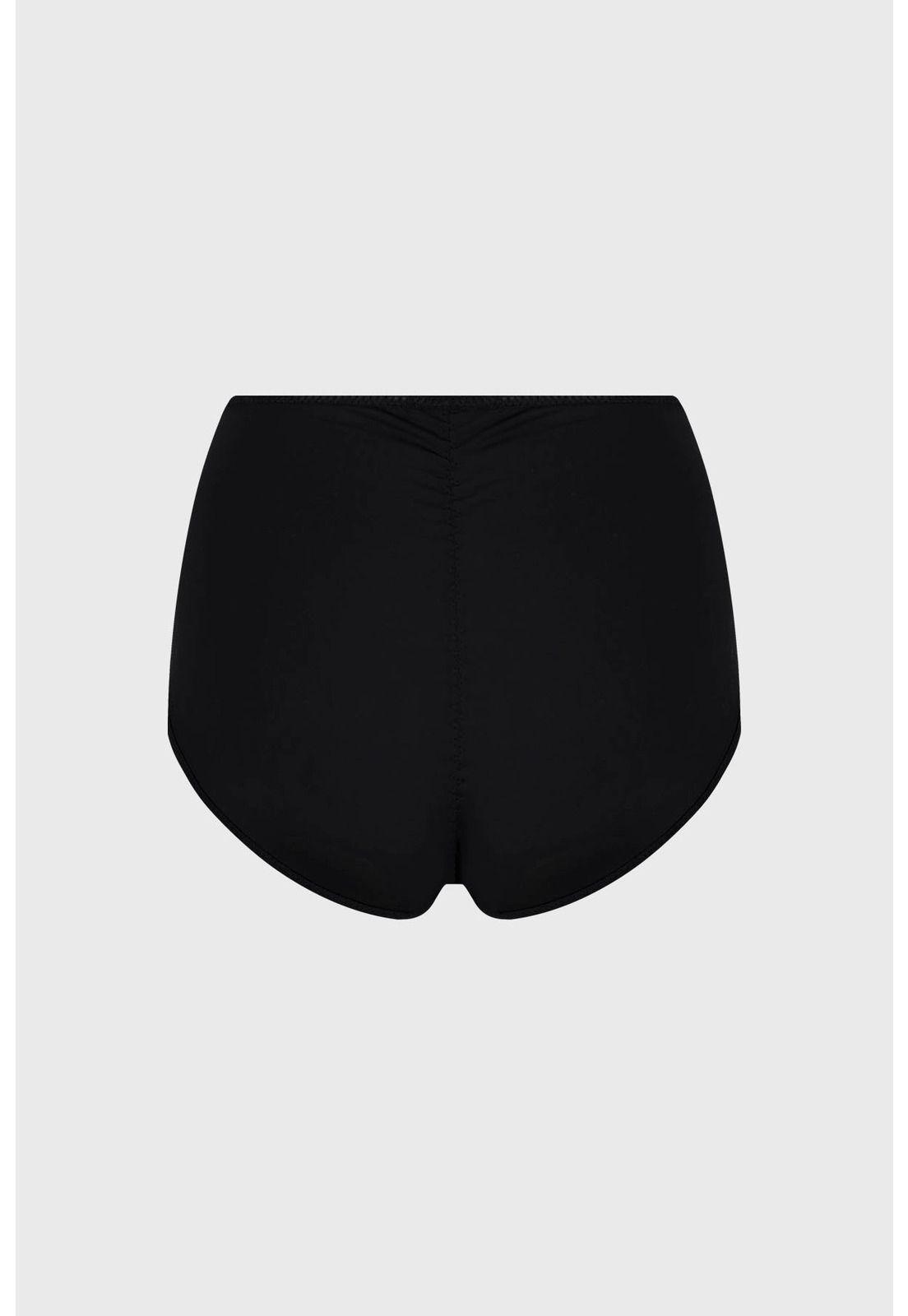 Calzón Mujer Tiro Alto Control Abdomen Negro-1