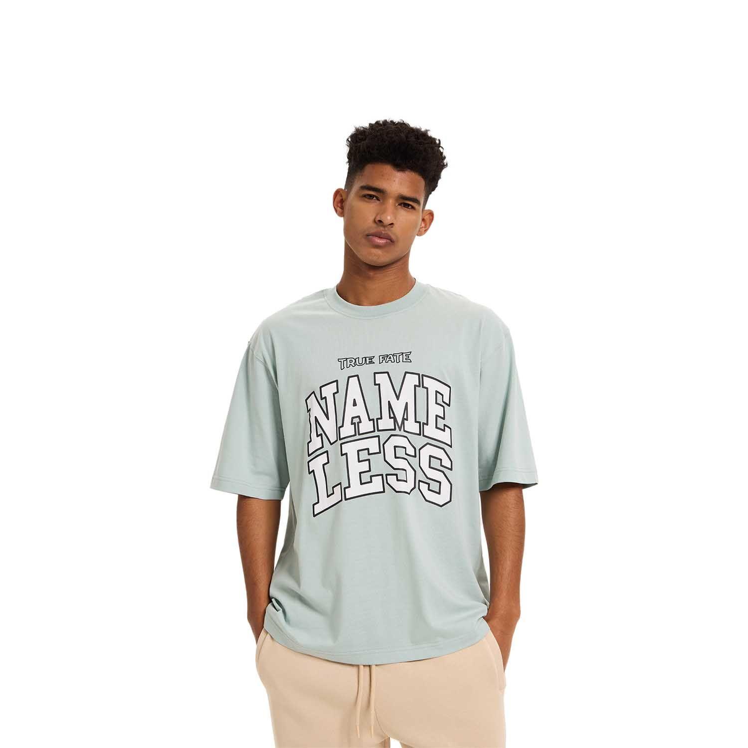 Polera Hombre Print College Verde Claro Fashion's Park-0