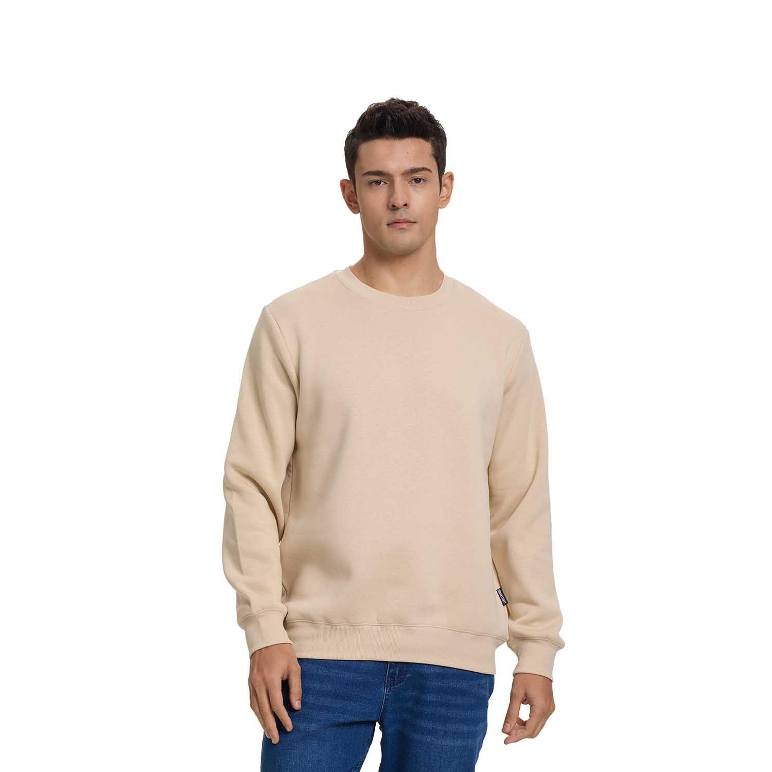 Polerón Hombre Básico Beige Fashion's Park-0