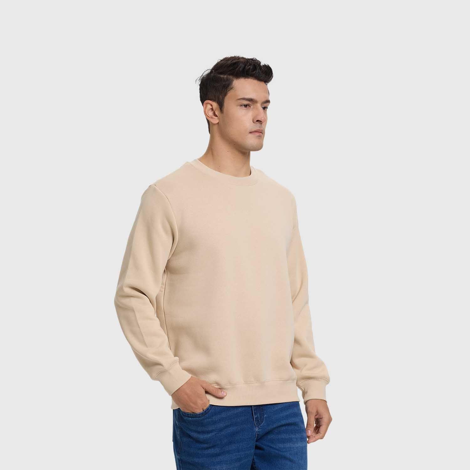 Polerón Hombre Básico Beige Fashion's Park-1