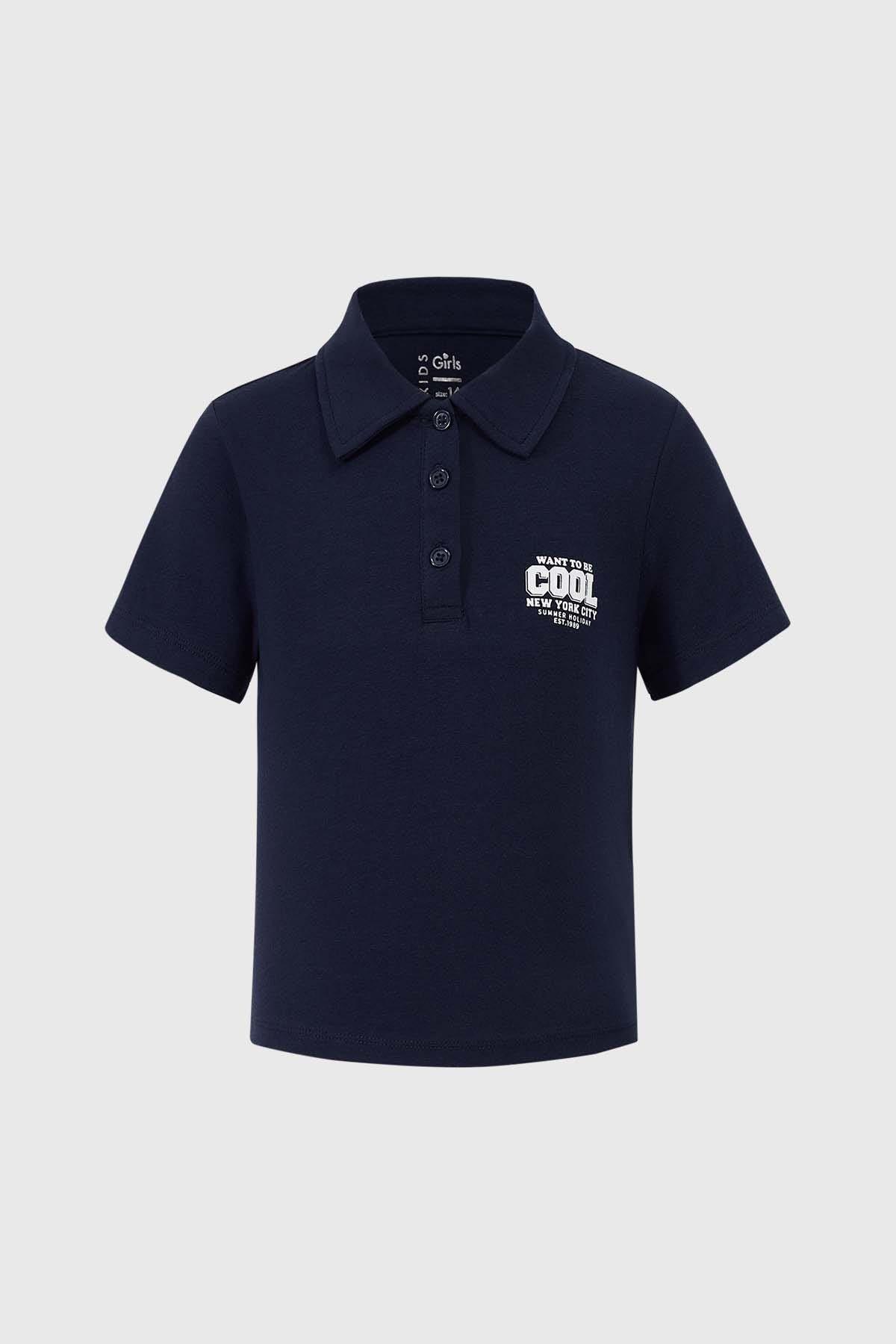 Polera Niña Sport Azul-0