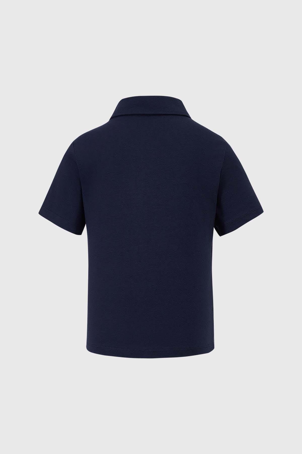 Polera Niña Sport Azul-1