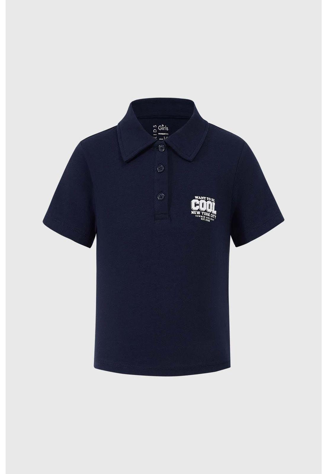 Polera Niña Sport Azul-0